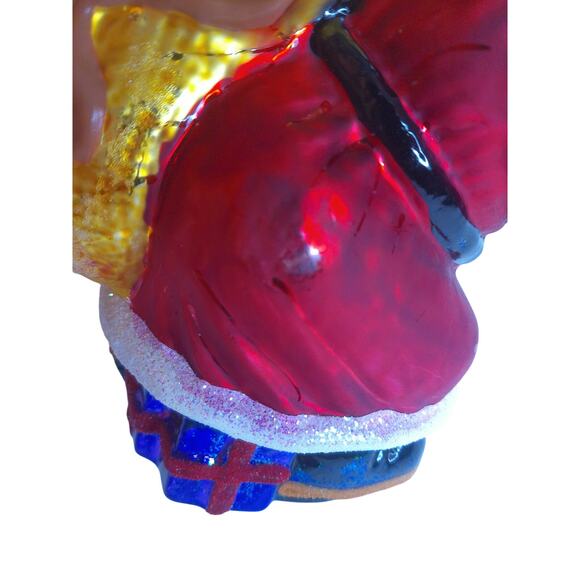 Vintage Christopher Radko Big Nick Santa 9" READ AS IS DEFECT - Picture 3 of 7